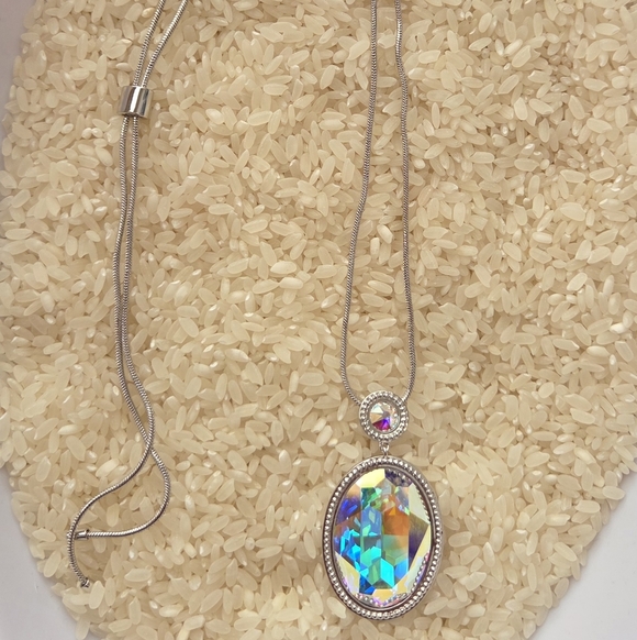 Touchstone Crystal Jewelry - Touchstone Crystal Iridescent Pendant Necklace